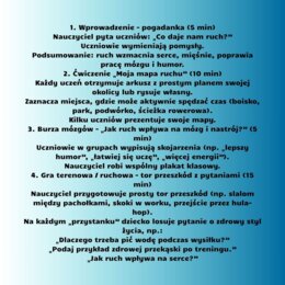 Scenariusze edukacja zdrowotna klasa 5 część 2 (lekcje 17-32) na podstawie programu nauczania proponowanego przez MEN HOLISTYCZNA EDUKACJA PROZDROWOTNA W SZKOLE PODSTAWOWEJ – CIAŁO, UMYSŁ, DUCH. Program nauczania edukacji zdrowotnej dla klas IV-VIII szko