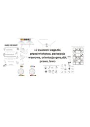 Zestaw ćwiczeń - przeciwieństwa, percepcja wzrokowa, orientacja