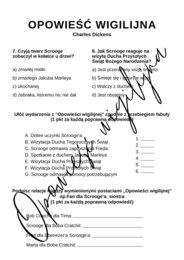 Kartkówka – Opowieść wigilijna Charles Dickens