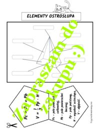 Lapbook ostrosłupy - propozycja materiałów