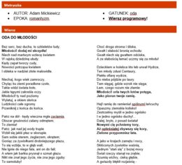 Poezja dla maturzysty / poezja do matury