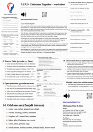 A2-A2plus Christmas Together - karta pracy (2025-b)