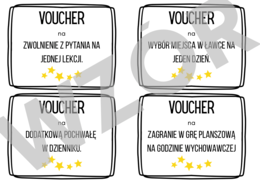 PREZENT NA DZIEŃ CHŁOPAKA OD WYCHOWAWCZYNI, DZIEŃ CHŁOPAKA VOUCHERY
