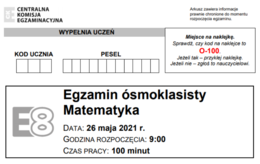 Szybkie powtórki przed egzaminem z matematyki z CKE - karta pracy
