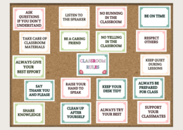 Gazetka szkolna "Zasady w klasie"