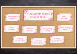 Gazetka na Dzień Kobiet z życzeniami