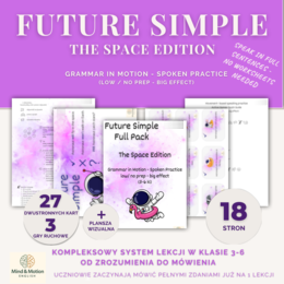 Future Simple - The Space Edition | mówienie, ruch, gotowy system lekcji (klasy 3–6)