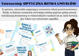 Fizyka klasa 8 - optyka - quiz powtórzenie wiadomości
