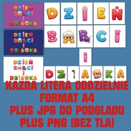 DZIEŃ BABCI i DZIADKA – napis do druku