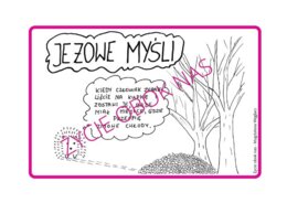 Kolorowanka "Jeżowe myśli"