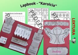Lapbook – „Karolcia” + test ze znajomości lektury + kod QR do testu