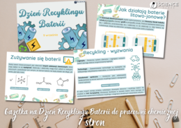 Gazetka na Dzień Recyklingu Baterii do pracowni chemicznej