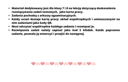 Zadania egzaminacyjne na Walentynki.