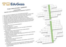 Europa i świat w XVI wieku – powtórzenie (krzyżówka dla kl. 6)