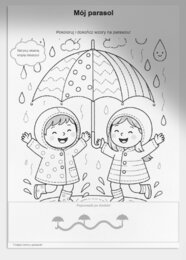 Kolorowanki tematyczne: „Deszczowy dzień”