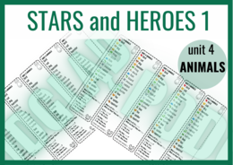 Stars and Heroes 1 unit 4 ANIMALS – zakładki do książki