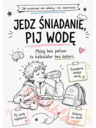 Jak przetrwać rok szkolny i nie zwariować – gazetka ścienna w stylu zeszytowym