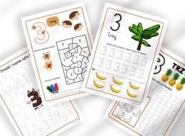 CYFRY 0-9 - ZESTAW - liczby, liczenie, pisanie, poznawanie, grafomotoryka, rozpoznawanie, motoryka mała, karty pracy, zerówka, klasa 1