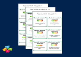 "KAMIENIE NA SZANIEC" – Karty do SMALL TALK – lektury – gra