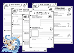 🏛️ MITY GRECKIE – zestaw 6 kart pracy z kreatywnymi zadaniami - mitologia - kl. 4-8