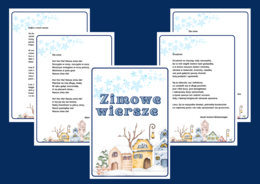 ZIMOWE WIERSZE – zima - biblioteka – świetlica – WIERSZE – GAZETKA – wersja 2