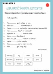 Exam book 1 (egzamin 8kl., - zadania otwarte)