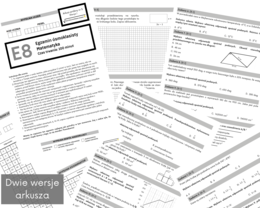 Arkusz próbny E8 nr 3 z matematyki (2 wersje)