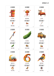 Ja mam ... Kto ma ...? - wyrazy z ó