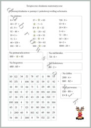 Świąteczne kodowanie - działania pamięciowe