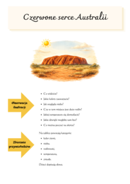 Mój dzień w Australii. Opis krajobrazu. Australia w 8 wersach. [JĘZYK POLSKI]