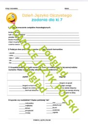 Dzień Języka Ojczystego - PAKIET ZADAŃ DLA KL. 4 - 8