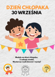 Medale na Dzień CHŁOPAKA