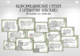 CYTATY Z LITERATURY SZKOLNEJ - Dzień Książki
