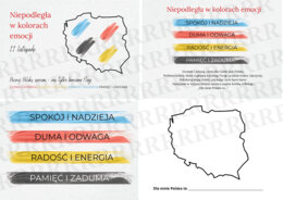 Karta pracy - "Niepodległa w kolorach emocji"