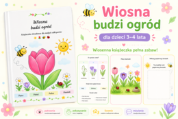 Wiosna budzi ogród – książeczka obrazkowa dla 3–4-latków