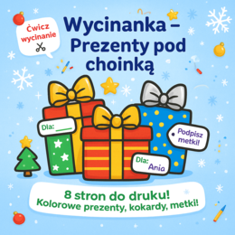 Wycinanka „Prezenty pod choinką”