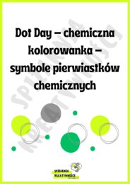 Dot Day - chemiczna kolorowanka - symbole pierwiastków chemicznych