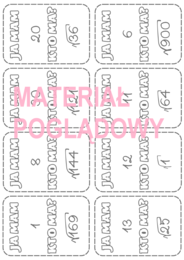 Ja mam...., kto ma...? - obliczanie pierwiastków