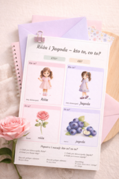 Karta obrazkowa: Róża i Jagoda – kto to, co to?