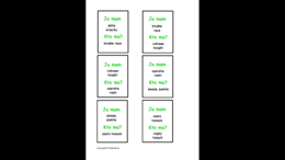 Zestaw kart typu kto ma, ja mam - gra ortograficzna