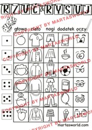🎲✏️ Rzuć i Rysuj – Kreatywna Gra Rysunkowa! 🎨🧠