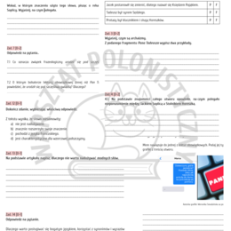 Egzamin ósmoklasisty - przykładowy arkusz nr 6 / Pan Tadeusz, język, wyrazy modne i nadużywane