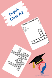 English Class A2 – Unit 7 – krzyżówki – Czasowniki złożone/Miejsca zamieszkania/W domu