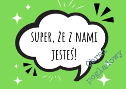 Powrót do szkoły - powitalna gazetka - chmurki z dobrym słowem