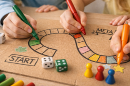 Planszówki DIY z kartonu i markerów