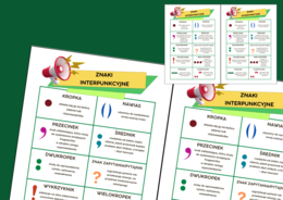 ZNAKI INTERPUNKCYJNE - interpunkcja - wklejka – kl. 4-6