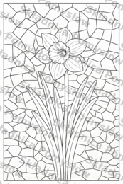 WIOSENNE KWIATY (ROŚLINY) – kolorowanka A4 (8 kart pracy PDF); mozaika; witraż; dekoracja; gazetka; plastyka; świetlica