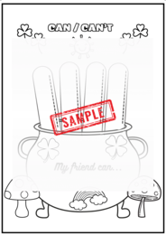 CAN/CAN'T - karta pracy/ wklejka