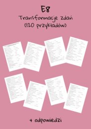 E8 Transformacje zdań