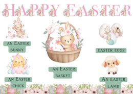 Easter kolorowa gazetka 20 elementów